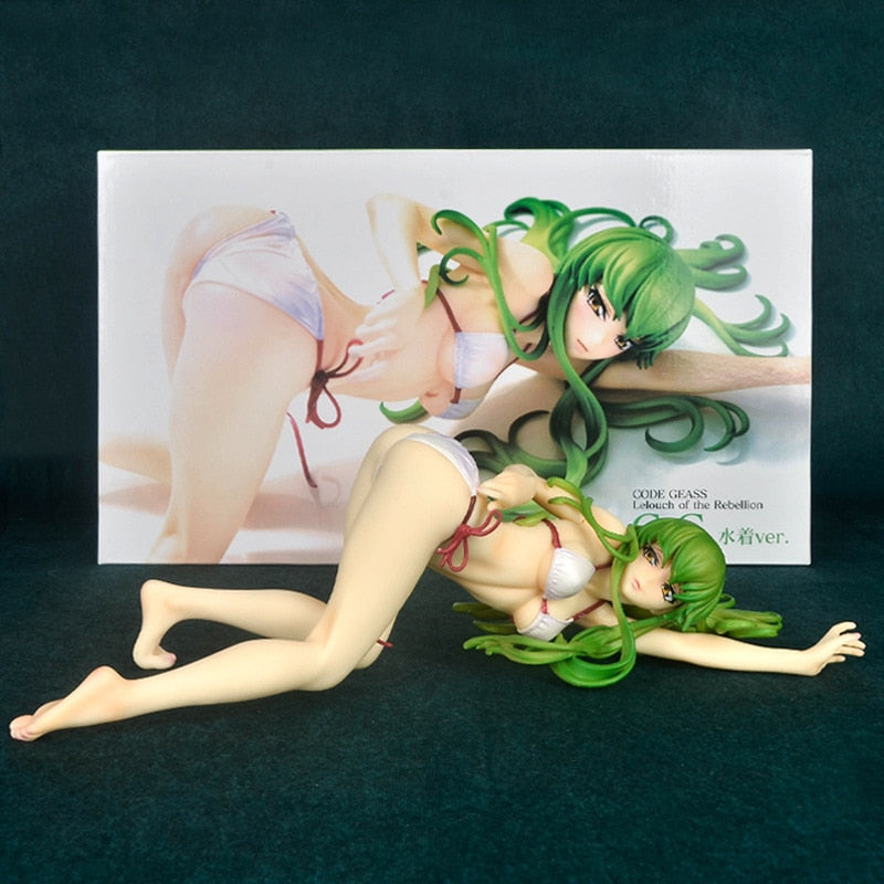 1/6 Scale Anime Code Geass Swimsuit Beautiful Girl Sexy Model Doll Ornaments Lelouch Undress toy Special Gift 28CM Figure