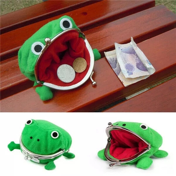 100pcs/lot Hot Selling Frog Wallet Anime Cartoon Coin Purse From Narutos Manga Flannel Wallet Cute Purse Coin Holder For Kids